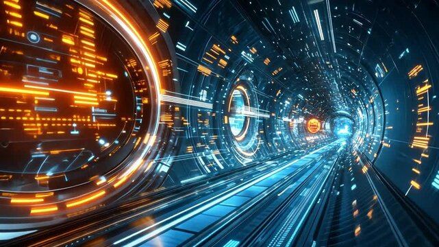 Quantum computing algorithms visualized in modern labs.