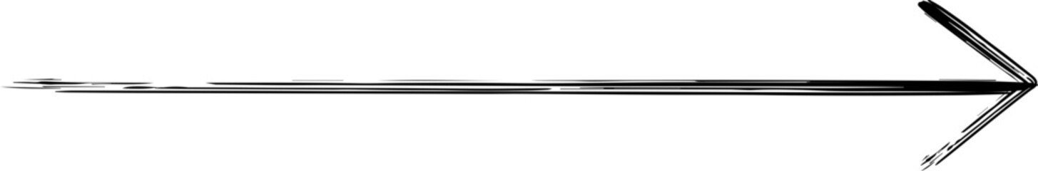 A sketched arrow pointing right, symbolizing direction and progress.