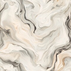 Obraz premium Muted Marble Mirage A seamless 2D pattern of soft marble swirls in neutral tones like beige, grey, and white for prints