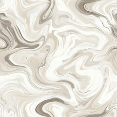 Fototapeta premium Muted Marble Mirage A seamless 2D pattern of soft marble swirls in neutral tones like beige, grey, and white for prints