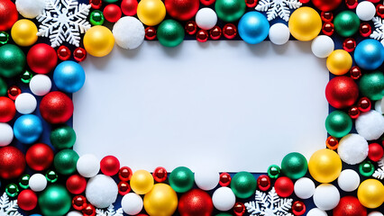 Christmas card with a festive background and New Year 