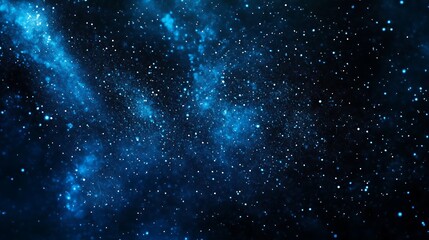 Fototapeta premium Deep blue cosmic illustration abstract style. AI Generated