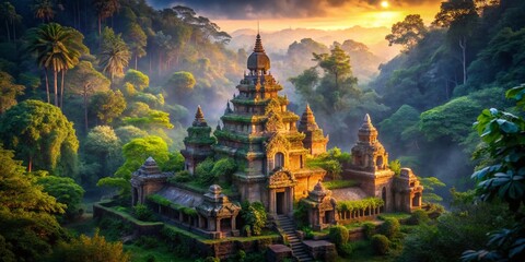 Ancient Jungle Temple - Low Light Atmosphere