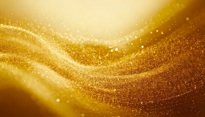 Obraz premium An abstract background of gold dust and light particles dancing in the wind 