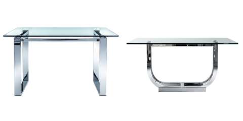 Modern Glass Top Tables with Stylish Metal Frames for Interiors