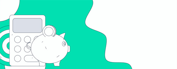 Internet financial management investment flat vector concept operation hand drawn illustration
