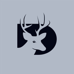 vector logo outdoor deer hunting