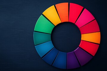 Obraz premium Color Wheel Visualization for Secure Asset Allocation