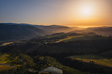 Sunset Over The Mountains In Carmel, California
