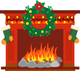 Red Brick Classic Fireplace