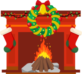 Red Brick Classic Fireplace