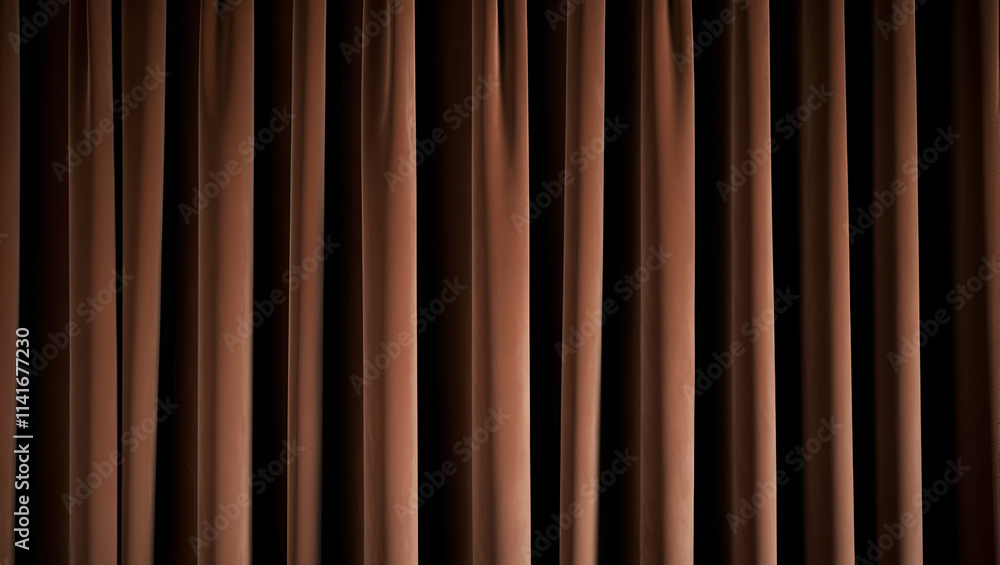 Poster a smooth brown curtain backdrop that brings natural charm and sophistication to your setting. perfec