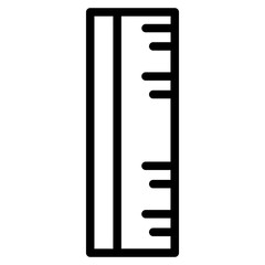 Ruler Measure School Line Icon
