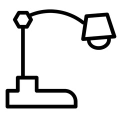 Lamp Study Bulb Line Icon