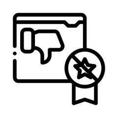 Thumbs Down line icon