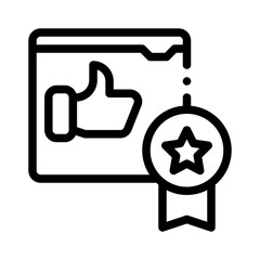 Thumbs Up line icon