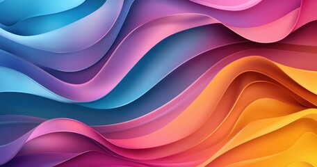 Abstract wavy pattern in vibrant colors, suitable for backgrounds and graphic design.