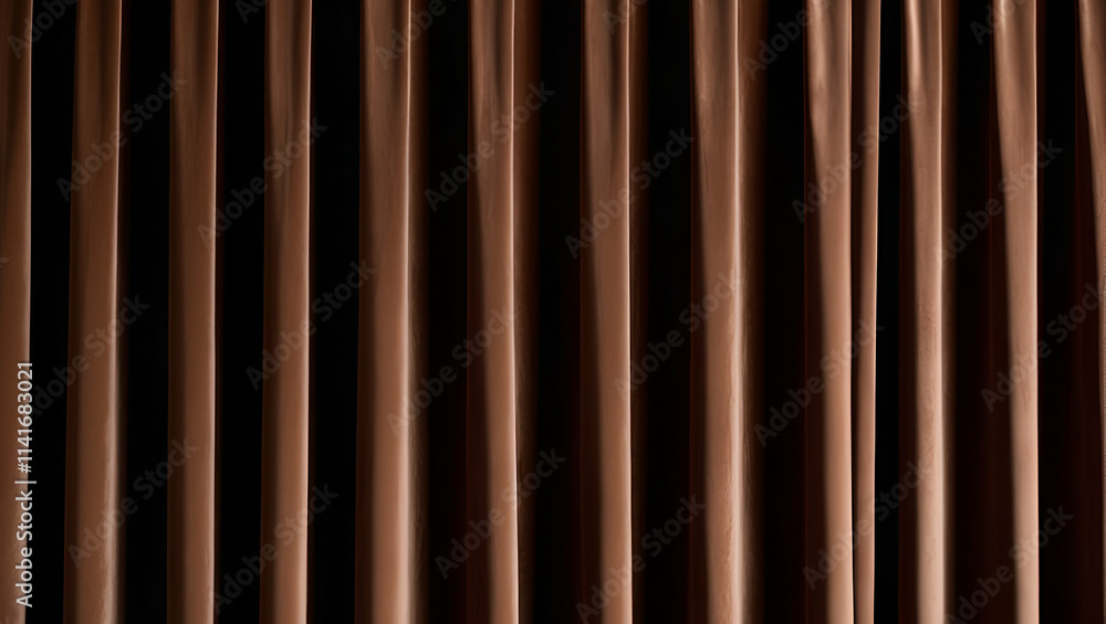 Poster a warm brown curtain backdrop that adds depth and character to any scene. perfect for creating a coz