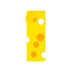 Melted Cheese Letter I