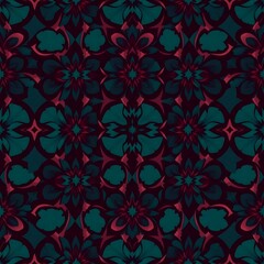 Teal and Burgundy Geometric Pattern:  A captivating blend of teal and burgundy hues forms a mesmerizing geometric pattern, ideal for adding a touch of sophistication and depth to your designs.