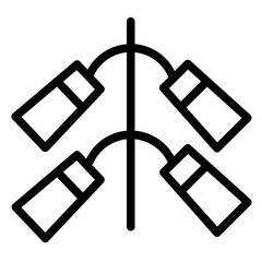 Rocket Fireworks Party Line Icon