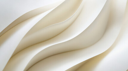 Obraz premium Elegant off white paper texture subtle grain minimalist design flowing curves soft light serene calm peaceful sophisticated luxurious