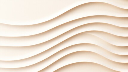 Obraz premium Abstract wavy design with soft, flowing lines in a neutral tone.