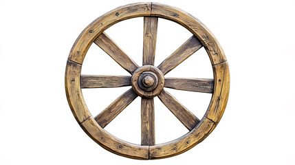 traditional wooden wheel showcasing rustic style and historic charm