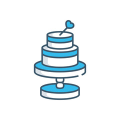 Wedding Cake vector icon