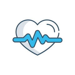 Heartbeat vector icon