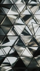 Shadow and light triangle background dynamic geometric template glass transparent triangles