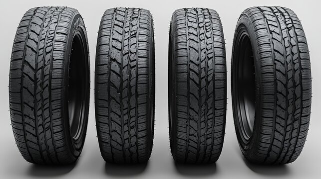 Set of Four All-Season Tires in High Fidelity Design