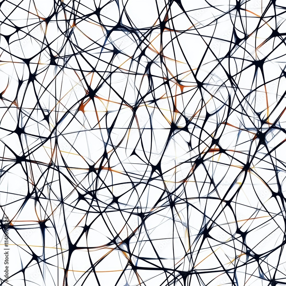 Poster abstract network structure digital art visual design creative space top-down perspective connectivit