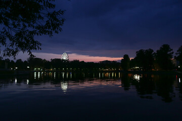 night view of the city