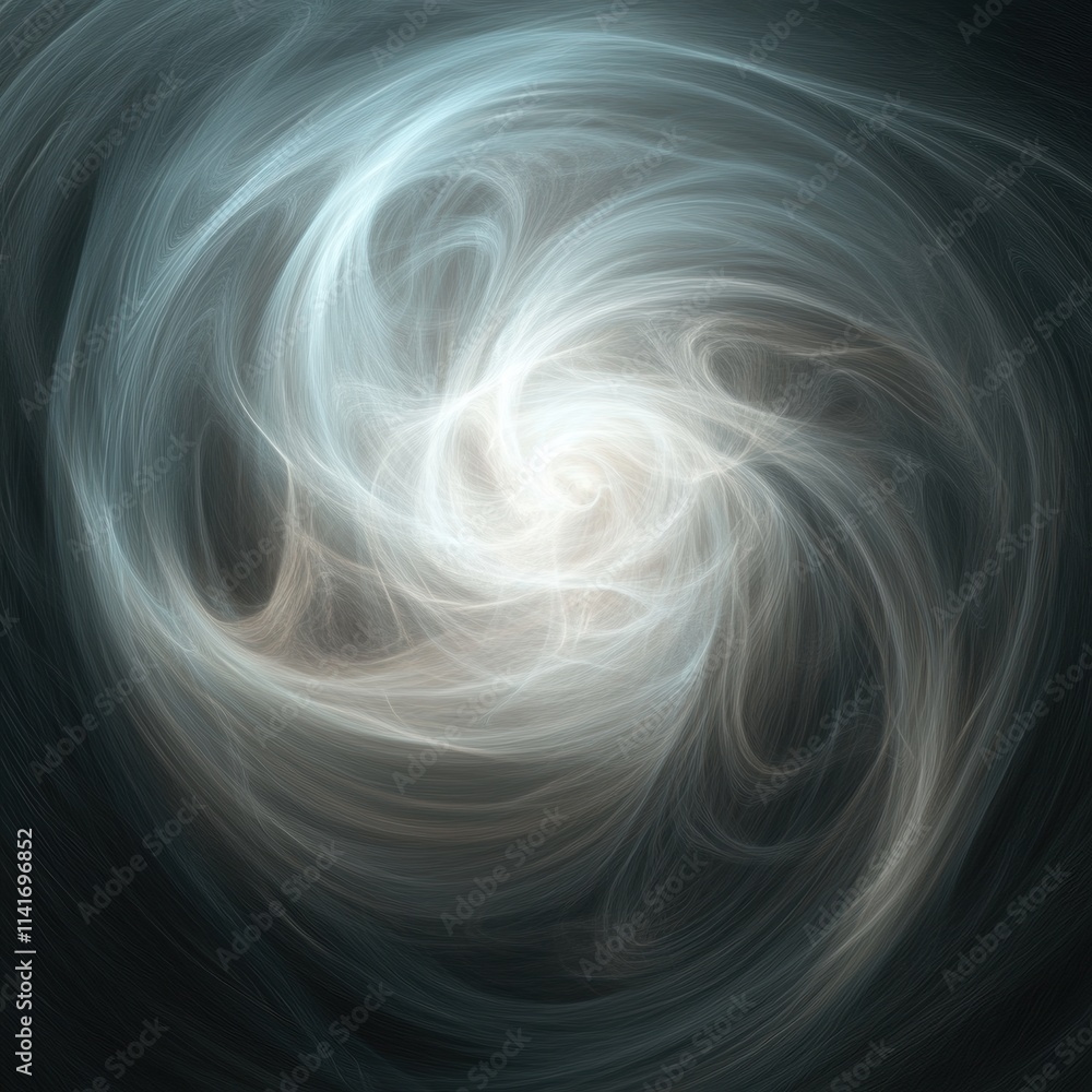 Poster whirling abstract energy patterns digital art colorful swirls virtual space dynamic composition conc