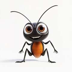 Obraz premium D cartoon ant, white background
