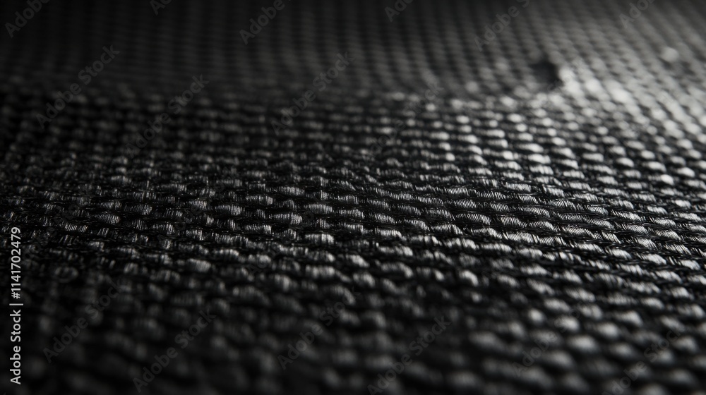 Aufkleber luxurious black silk fabric with subtle pattern for branding and copy space background