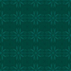 Emerald Green Floral Pattern:  A sophisticated and seamless teal green floral pattern, perfect for backgrounds, textiles, and design projects.