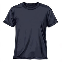 Modern navy blue t shirt for casual wear, featuring clean design