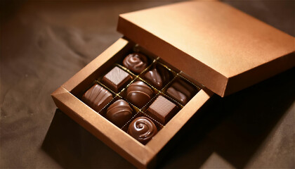 Image of chocolate gift for lovers on Valentine's Day
