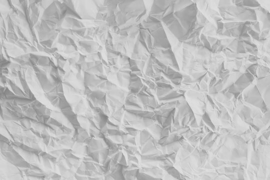 White crumpled paper texture, white crumpled pape