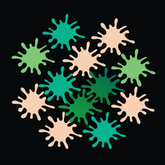 Explore this vibrant Abstract Colorful Stain Collection with dynamic ink splatter designs. Perfect for posters, prints, backgrounds, and creative graphic projects.