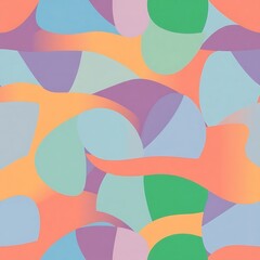 Pastel Dreamscape: Abstract Seamless Pattern 