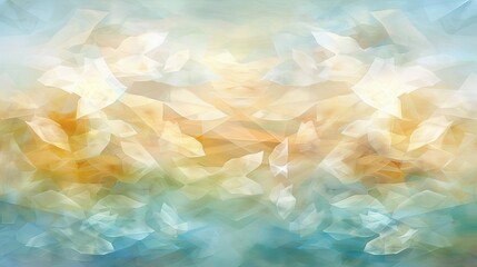 Obraz premium Tranquil watercolor blend of blue and beige inviting creativity and calmness to the mind