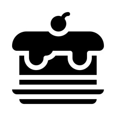 dessert glyph icon