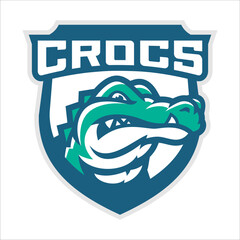 CROCODILE MASCOT LOGO DESIGN TEMPLATE