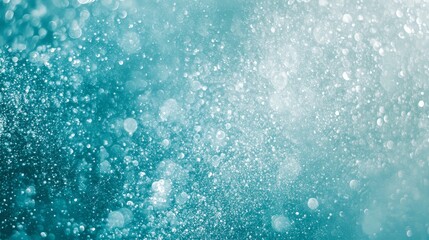 Obraz premium Dreamy Aqua Bokeh Background, Abstract Blurred Light, Sparkling Texture, Fantasy Glitter Scenes