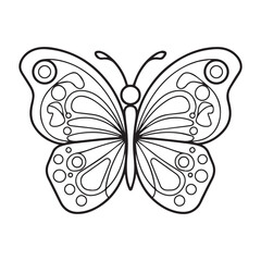 lovely butterfliy for your coloring book