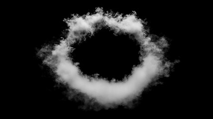 Dense, dramatic smoke billows outward, creating an ominous empty center. Perfect for spooky Halloween themes, it symbolizes chaos, mystery, and the unknown, evoking tension and eerie vibes