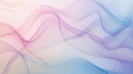 Fototapeta premium Abstract Pastel Waves, Soft Flowing Colors, Pink and Blue Gradient, Artistic Background